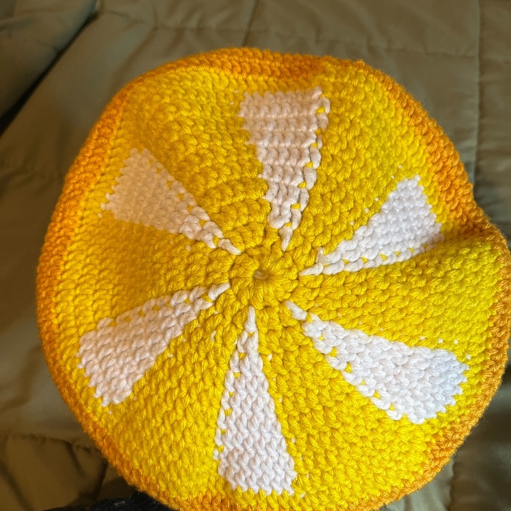 Orange slice beret